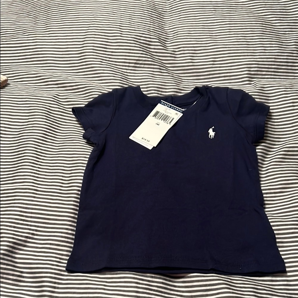 Navy Blue Kids Shirt by Polo by Ralph Lauren